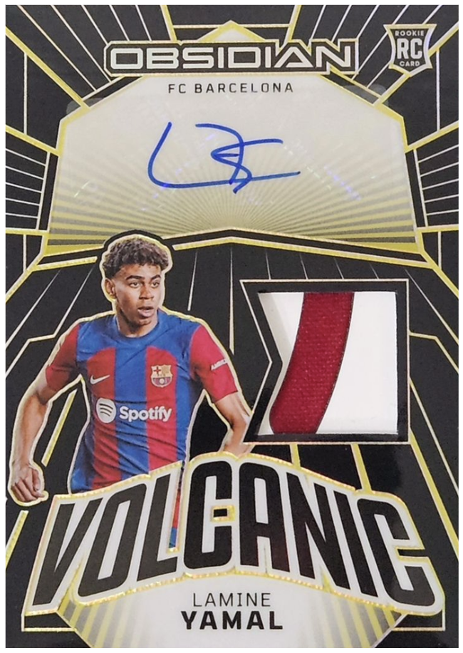 Lamine Yamal Electric Etch Yellow Rookie Patch Autograph #05/10
